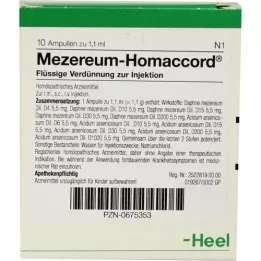 MEZEREUM HOMACCORD Ampoules, 10 pcs