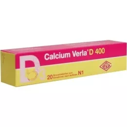 CALCIUM VERLA D 400 effervescent tablets, 20 pcs