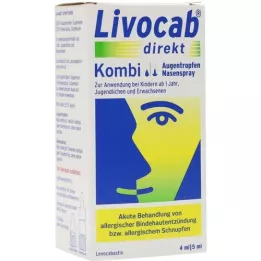 LIVOCAB direct combination 4 ml eye drops + 5 ml nasal spray, 1 p