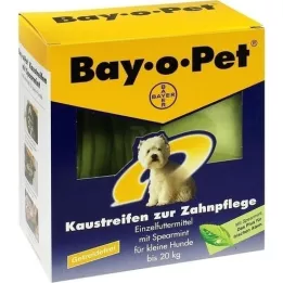 BAY O PET Dental care chewing strips spearmint for small dogs, 140 g