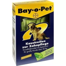 BAY O PET Toothpaste chewing strips spearmint for large dogs, 140 g