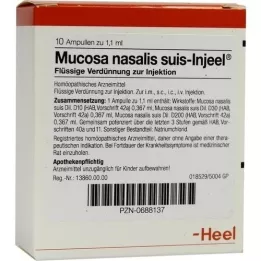 MUCOSA nasalis suis Injeel ampoules, 10 pcs