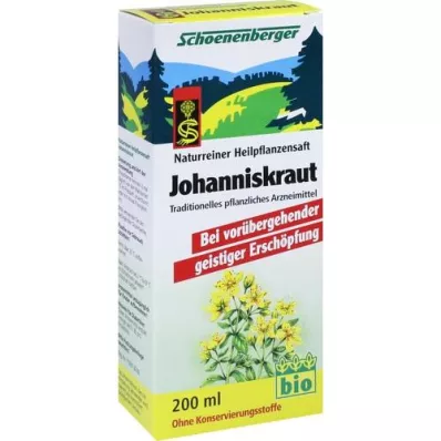 JOHANNISKRAUT SAFT Schoenenberger, 200 ml JOHANNISKRAUT SAFT Schoenenberger, 200 ml