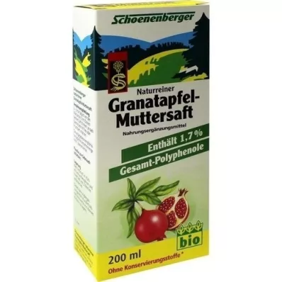 GRANATAPFEL MUTTERSAFT Schoenenberger, 200 ml GRANATAPFEL MUTTERSAFT Schoenenberger, 200 ml