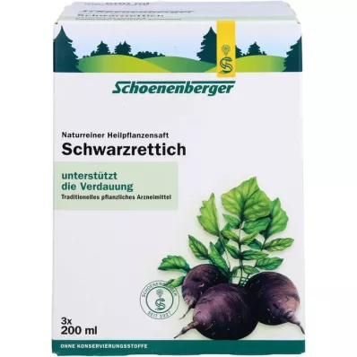 SCHWARZRETTICH Schoenenberger medicinal plant juices, 3X200 ml SCHWARZRETTICH Schoenenberger medicinal plant juices, 3X200 ml