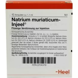 NATRIUM MURIATICUM INJEEL Ampoules, 10 pcs