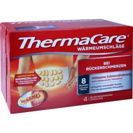 THERMACARE Back covers S-XL for pain relief, 4 pcs