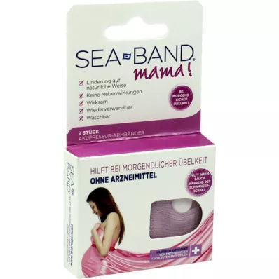 SEA-BAND mama acupressure band for pregnant women, 2 pieces SEA-BAND mama acupressure band for pregnant women, 2 pieces