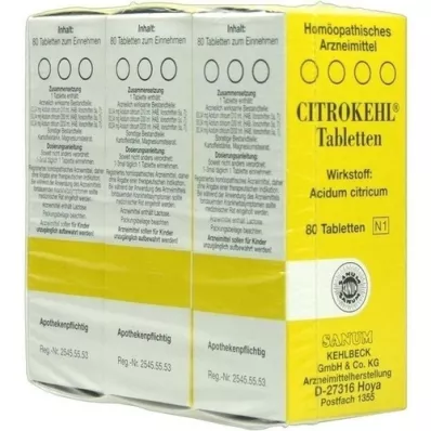 CITROKEHL Tablets, 3X80 pcs CITROKEHL Tablets, 3X80 pcs
