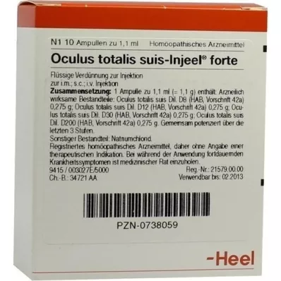 OCULUS totalis suis Injeel forte ampoules, 10 pcs