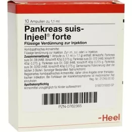 PANKREAS SUIS Injeel forte ampoules, 10 pcs