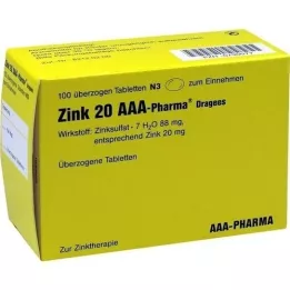 ZINK 20 AAA-Pharma dragees, 100 pcs