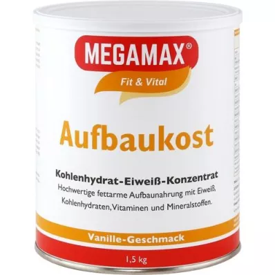 MEGAMAX Nutritional vanilla powder, 1.5 kg MEGAMAX Nutritional vanilla powder, 1.5 kg