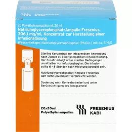 NATRIUMGLYCEROPHOSPHAT Ampoule infusion solution concentrate, 20X20 ml