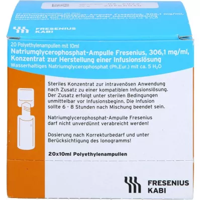 NATRIUMGLYCEROPHOSPHAT Ampoule infusion solution concentrate, 20X10 ml