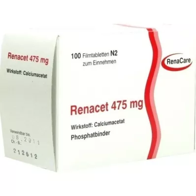 RENACET 475 mg film-coated tablets, 100 pcs