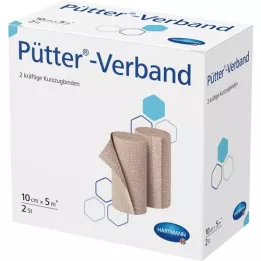 PÜTTER Bandage 10 cmx5 m, 2 pcs
