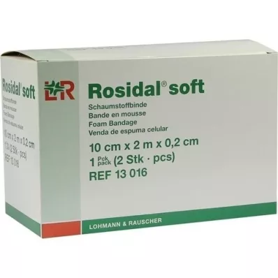 ROSIDAL Soft bandage 10x0.2 cmx2 m, 2 pcs ROSIDAL Soft bandage 10x0.2 cmx2 m, 2 pcs