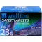 WELLION Safetylancets 23 G safety disposable lance, 200 pieces