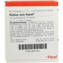 RETINA SUIS Injeel ampoules, 10 pcs