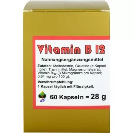 VITAMIN B12 CAPSULES, 60 pcs