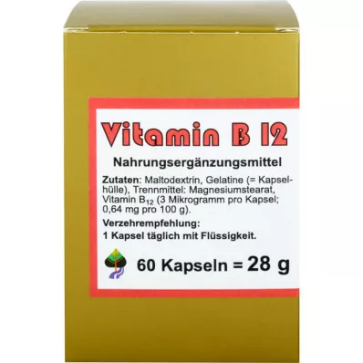 VITAMIN B12 CAPSULES, 60 pcs VITAMIN B12 CAPSULES, 60 pcs