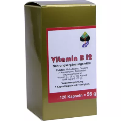 VITAMIN B12 CAPSULES, 120 pcs