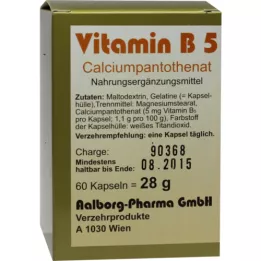 VITAMIN B5 CAPSULES, 60 pcs