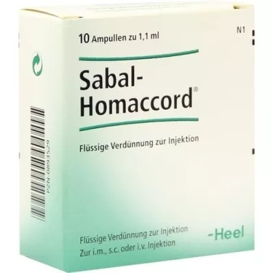 SABAL HOMACCORD Ampoules, 10 pcs SABAL HOMACCORD Ampoules, 10 pcs