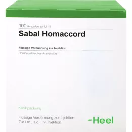 SABAL HOMACCORD Ampoules, 100 pcs