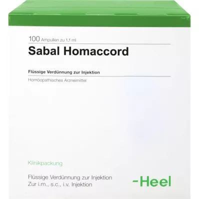 SABAL HOMACCORD Ampoules, 100 pcs