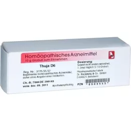 THUJA D 6 globules, 10 g