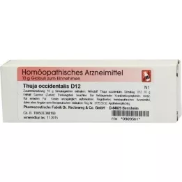 THUJA D 12 globules, 10 g