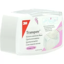 TRANSPORE 2.5 cmx5 m plaster on dispenser, 1 piece