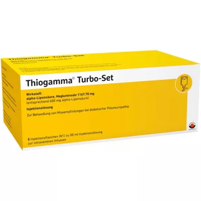 THIOGAMMA Turbo Set injection bottles, 5X50 ml THIOGAMMA Turbo Set injection bottles, 5X50 ml