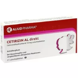 CETIRIZIN AL direct lozenges, 21 pcs