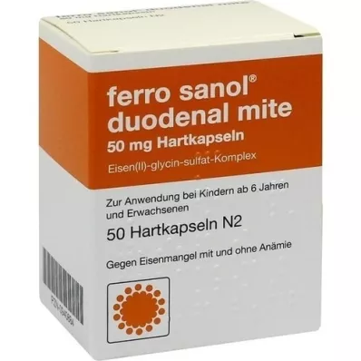 FERRO SANOL duodenal mite 50 mg gastric juice hard, 50 pcs