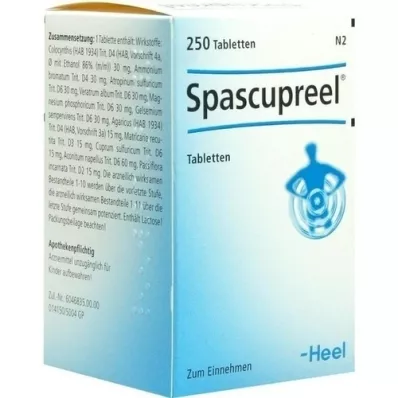 SPASCUPREEL Tablets, 250 pcs