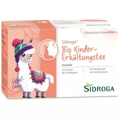 SIDROGA Organic childrens cold tea filter bags, 20X1.5 g