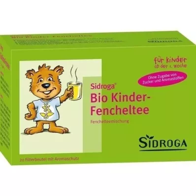 SIDROGA Organic childrens fennel tea filter bag, 20X2.0 g