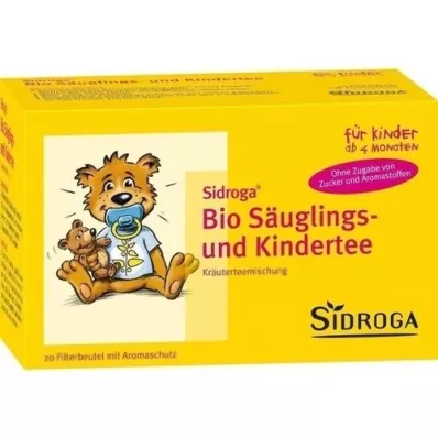 SIDROGA Organic infant and childrens tea filter bags, 20X1.3 g