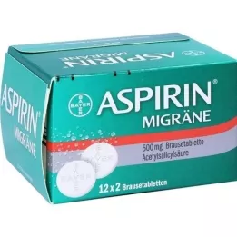ASPIRIN MIGRÄNE Effervescent tablets, 24 pcs