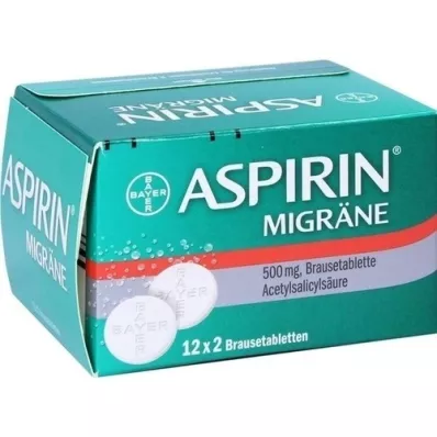 ASPIRIN MIGRÄNE Effervescent tablets, 24 pcs ASPIRIN MIGRÄNE Effervescent tablets, 24 pcs