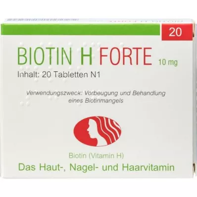 BIOTIN H forte tablets, 20 pcs