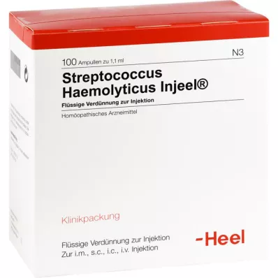 STREPTOCOCCUS HAEMOLYTICUS Injeel ampoules, 100 pcs STREPTOCOCCUS HAEMOLYTICUS Injeel ampoules, 100 pcs