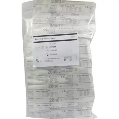 EINMALSPRITZE 20 ml sterile, 10 pcs EINMALSPRITZE 20 ml sterile, 10 pcs