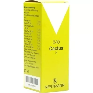 CACTUS H 240 drops, 50 ml CACTUS H 240 drops, 50 ml