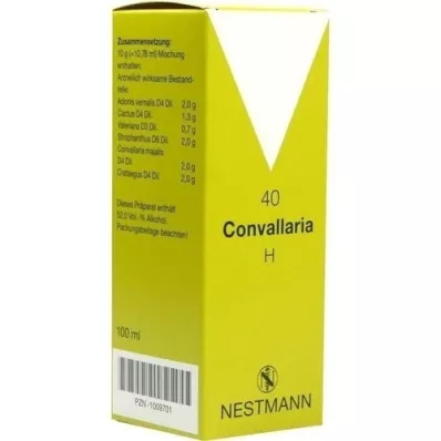 CONVALLARIA H No.40 drops, 100 ml CONVALLARIA H No.40 drops, 100 ml