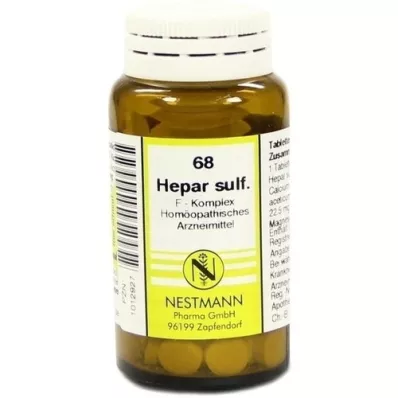 HEPAR SULFURIS F Complex No.68 tablets, 120 pcs HEPAR SULFURIS F Complex No.68 tablets, 120 pcs