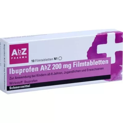 IBUPROFEN AbZ 200 mg film-coated tablets, 10 pcs